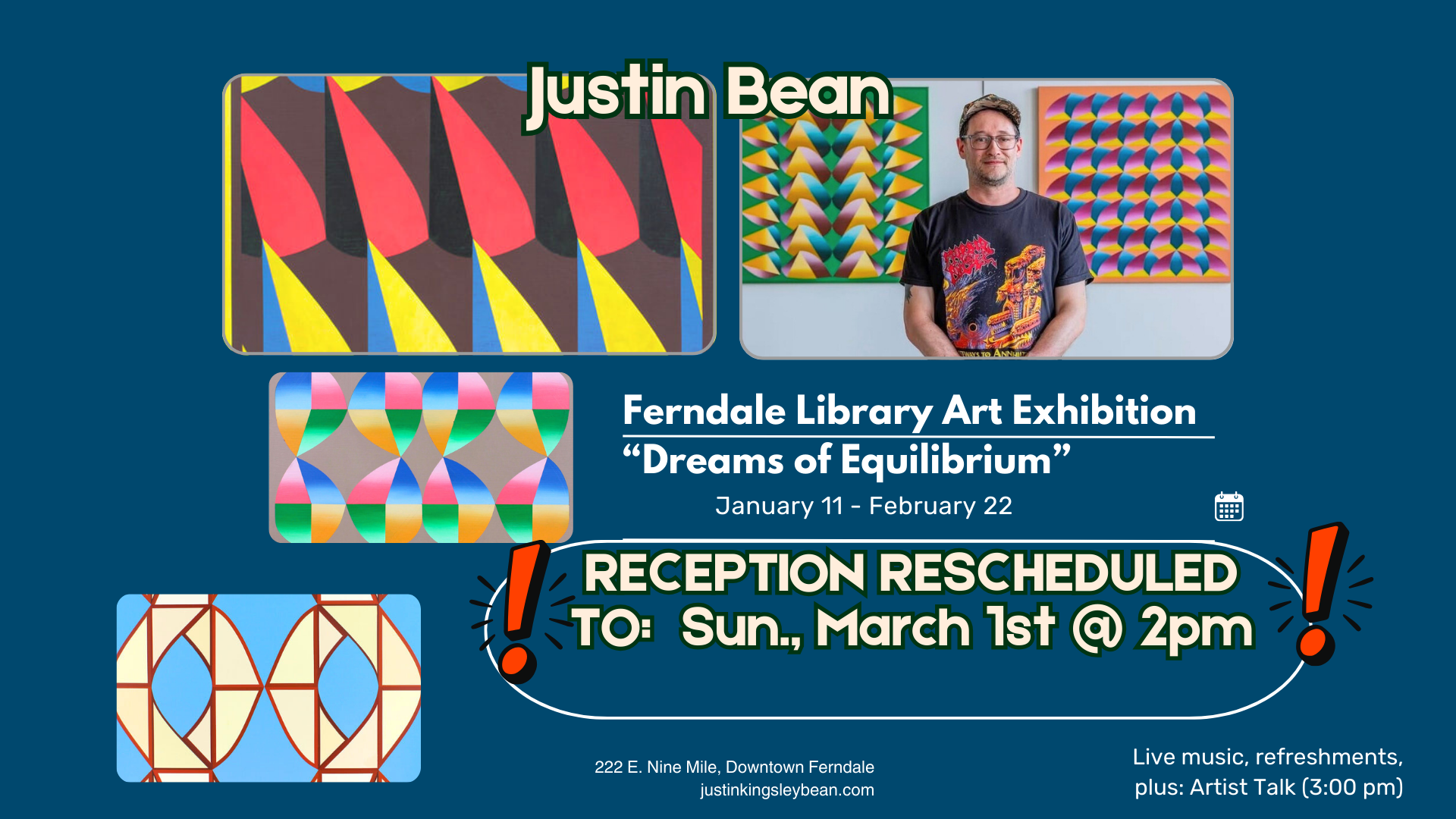 Dreams of Equilibrium: Justin Bean Solo Exhibition
