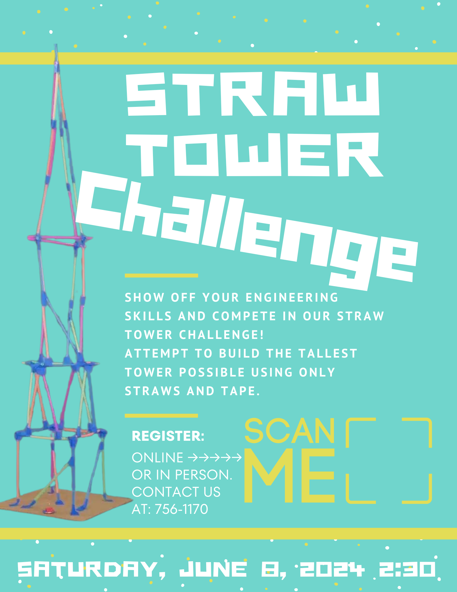 Teen STEAM: Straw Tower Challenge