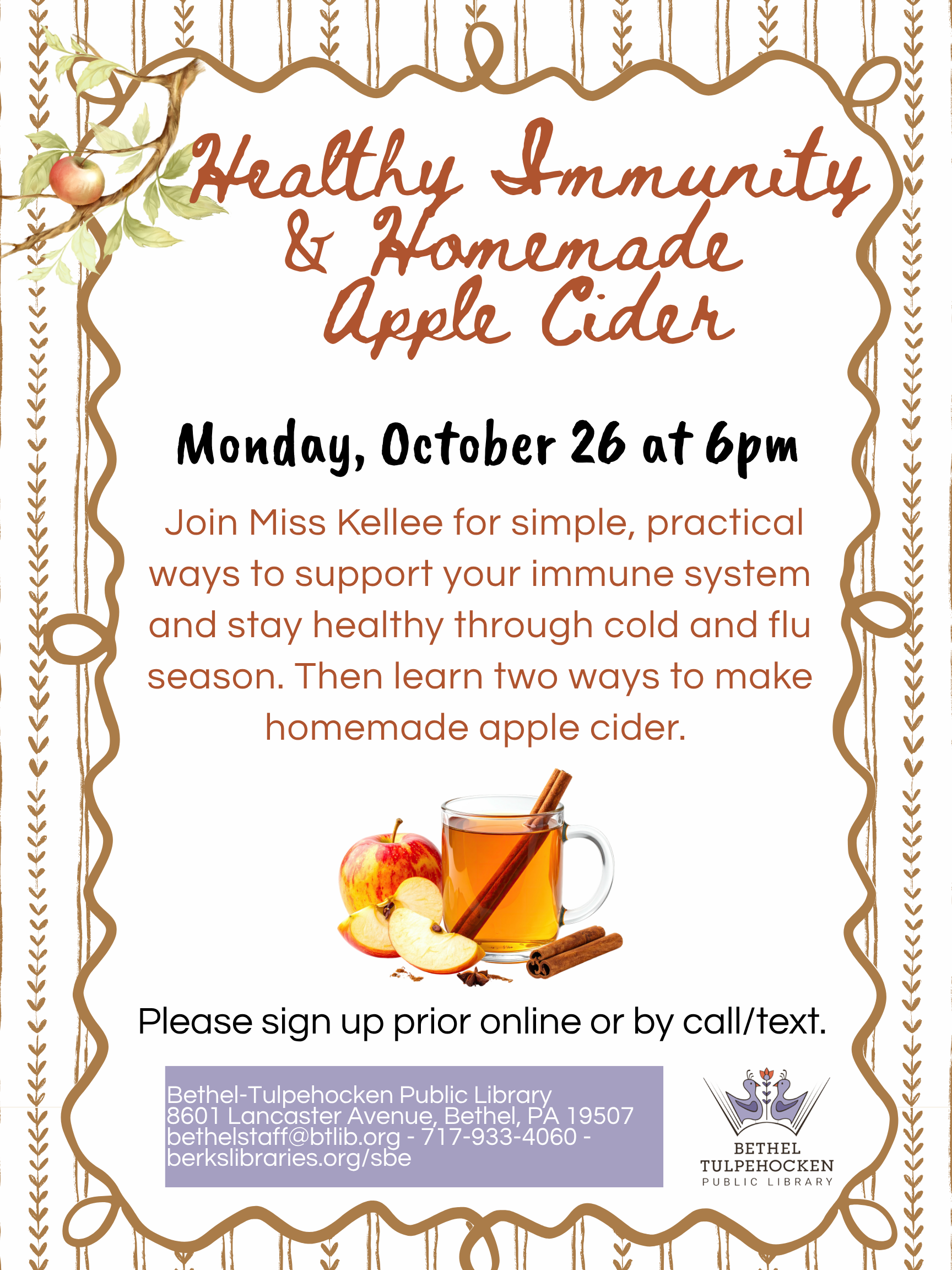Healthy Immunity and Homemade Apple Cider
