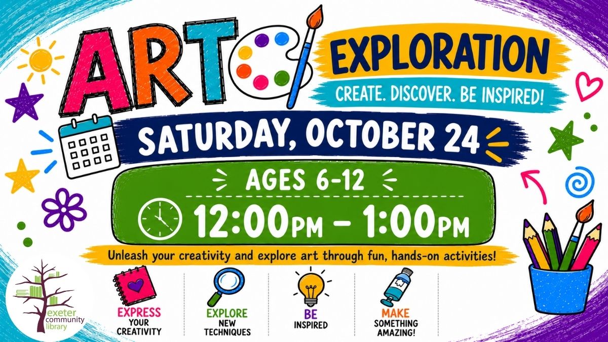 Kids Art Exploration at Exeter Community Library