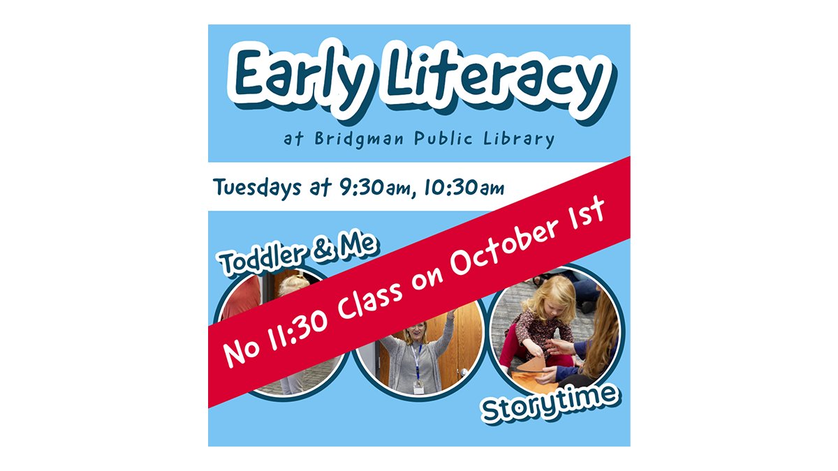 1130 Class Early Literacy Classes - No 11:30am class on October 1, 2024 - Tuesday ...