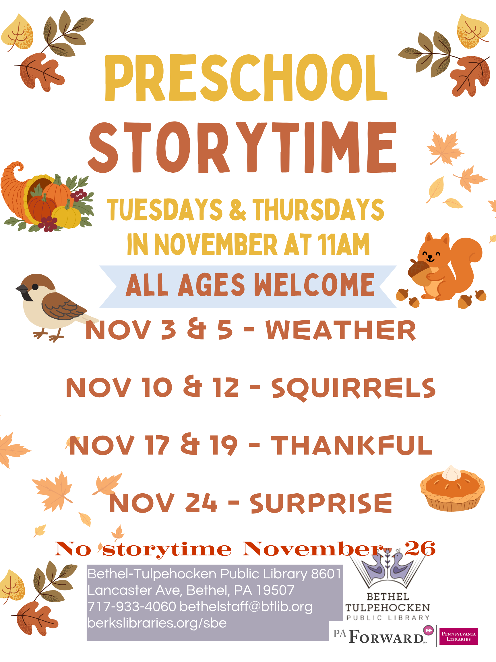 Preschool Storytime With Miss Betsy