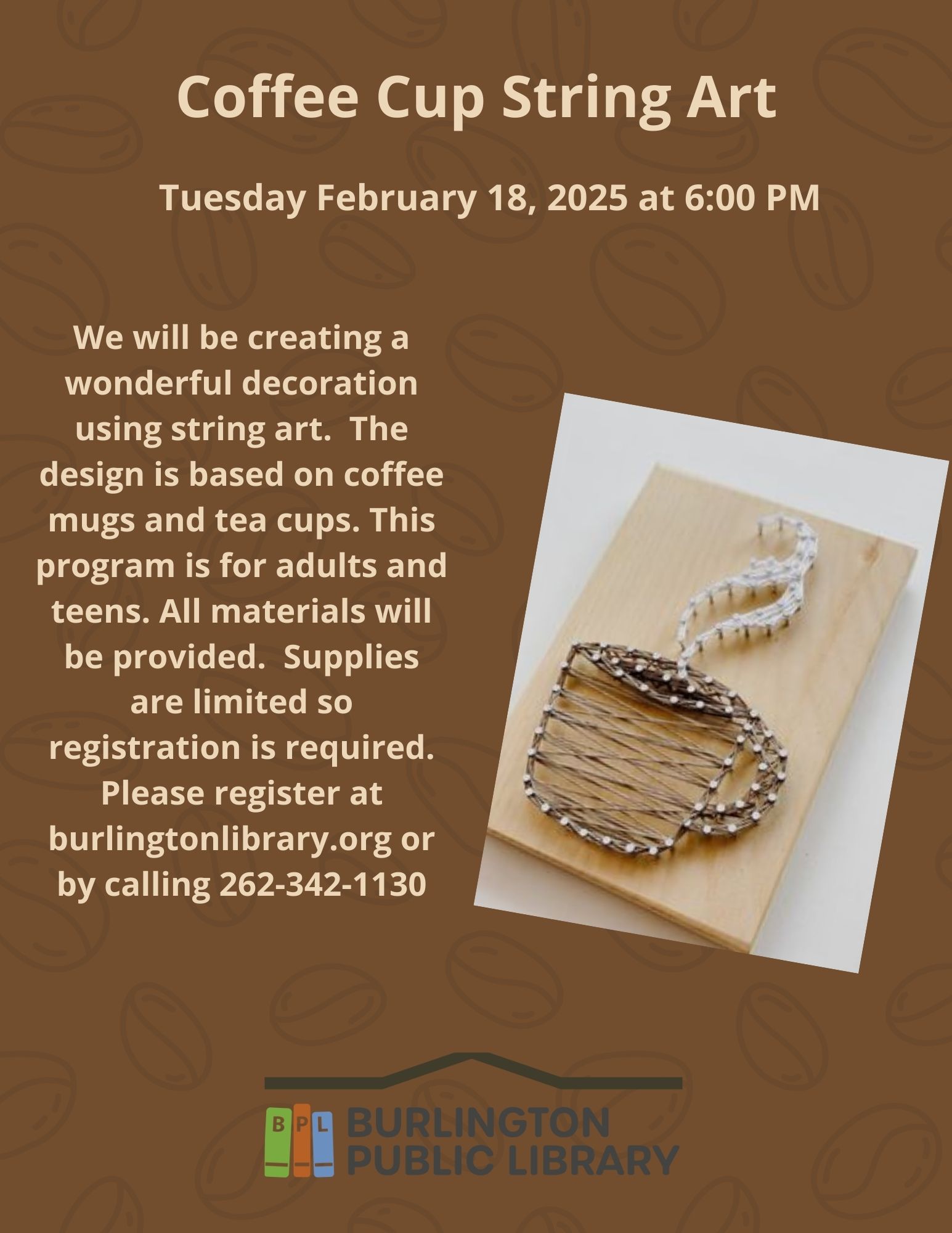 Coffee Cup String Art