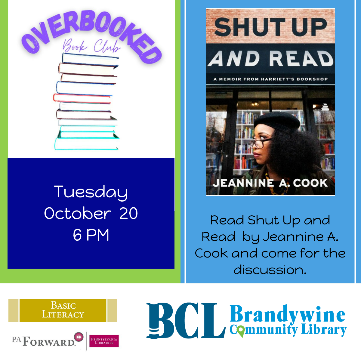 Overbooked Book Club for Adults