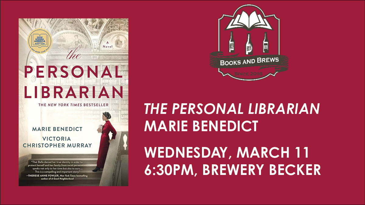 Books & Brews-  The Personal Librarian