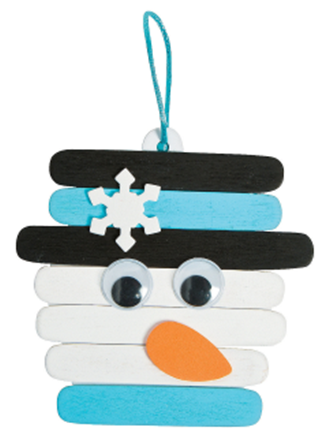 Family Fun Craft: Snowman Craft Stick Ornament