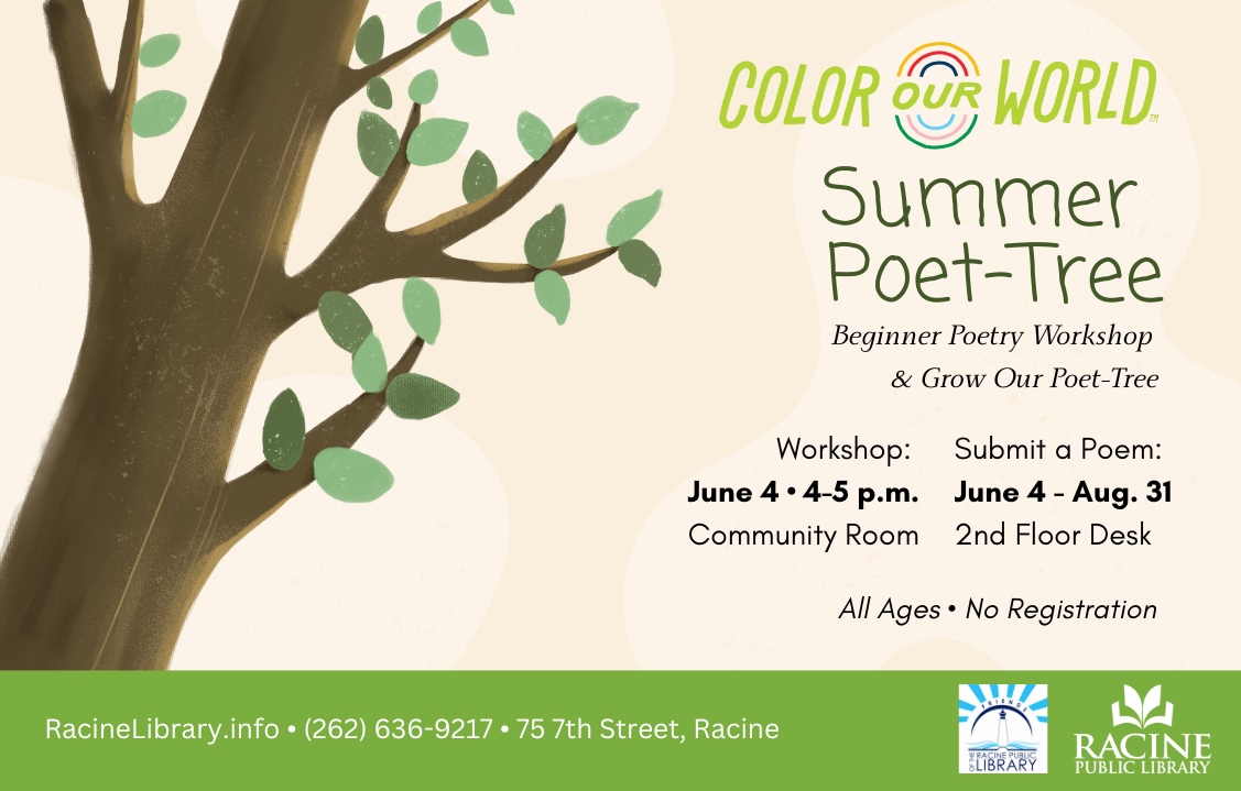 Summer Poet-Tree Beginner Poetry Workshop & Grow Our Poet-Tree — Color ...