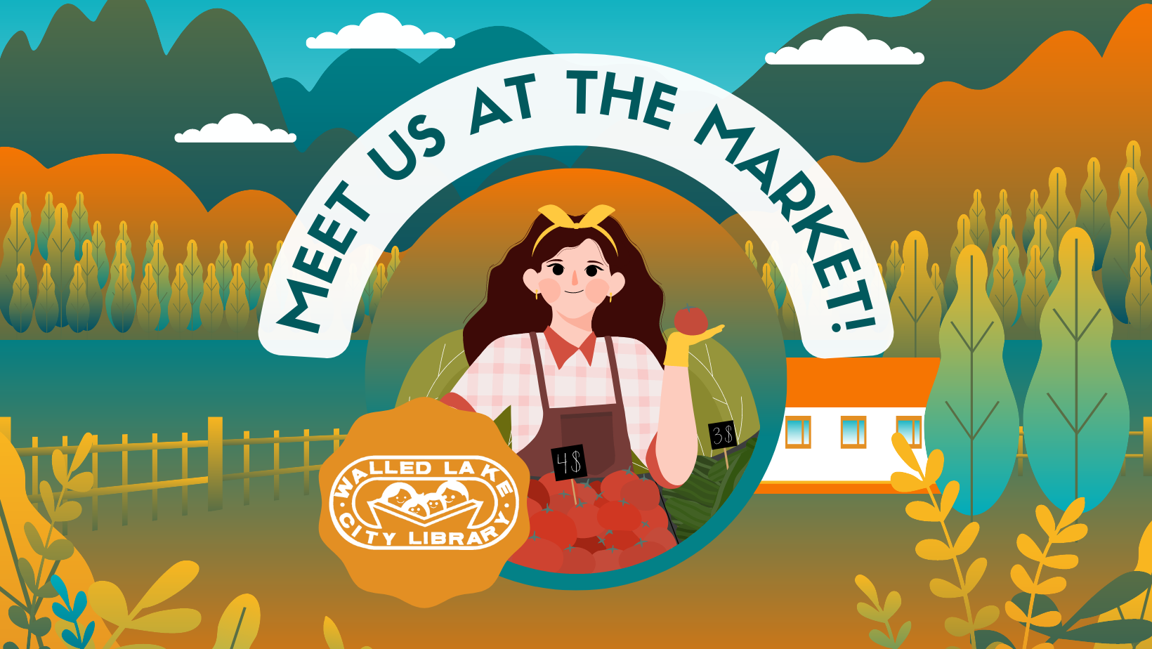 Library Day @ the Walled Lake Farmer's Market!