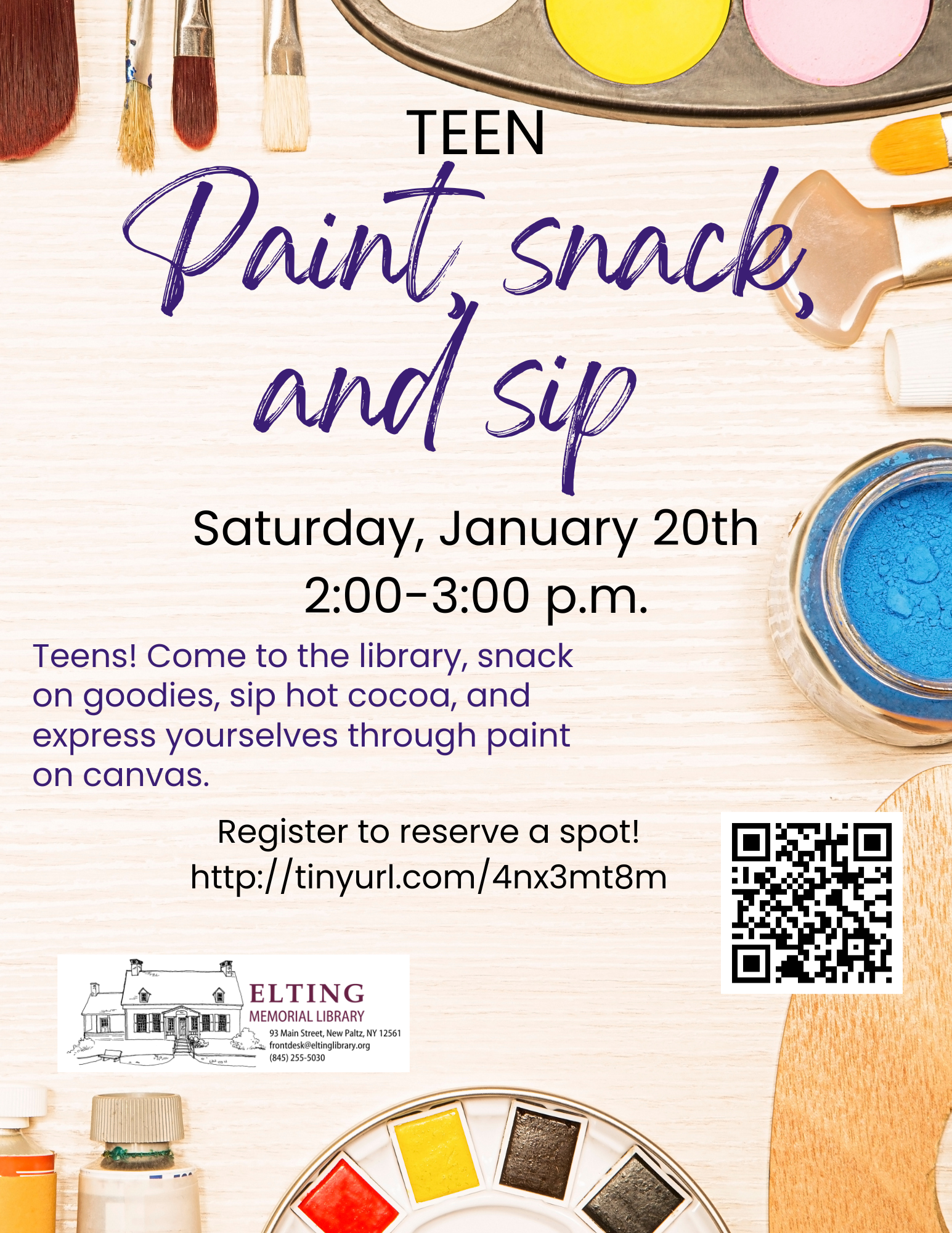 Teen Paint, Snack, and Sip