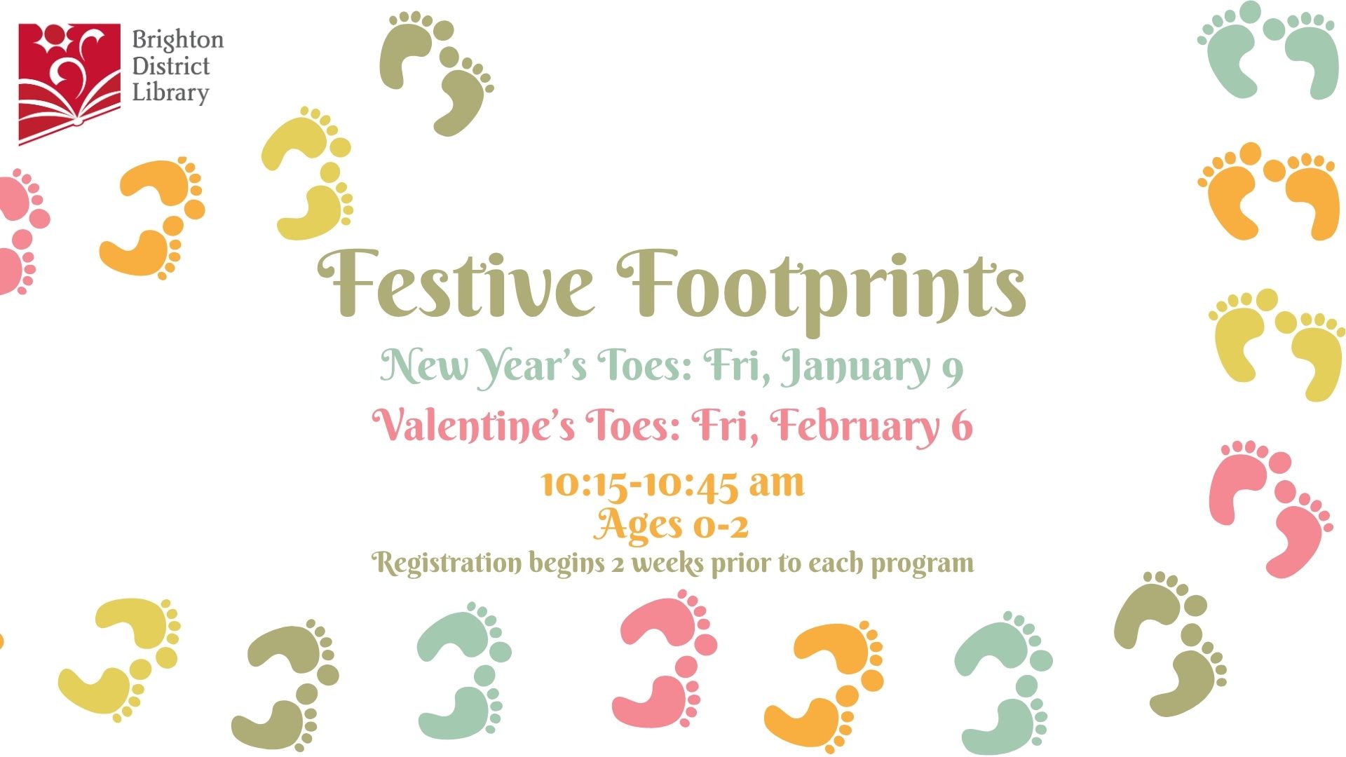 Festive Foot Prints: Valentines Day