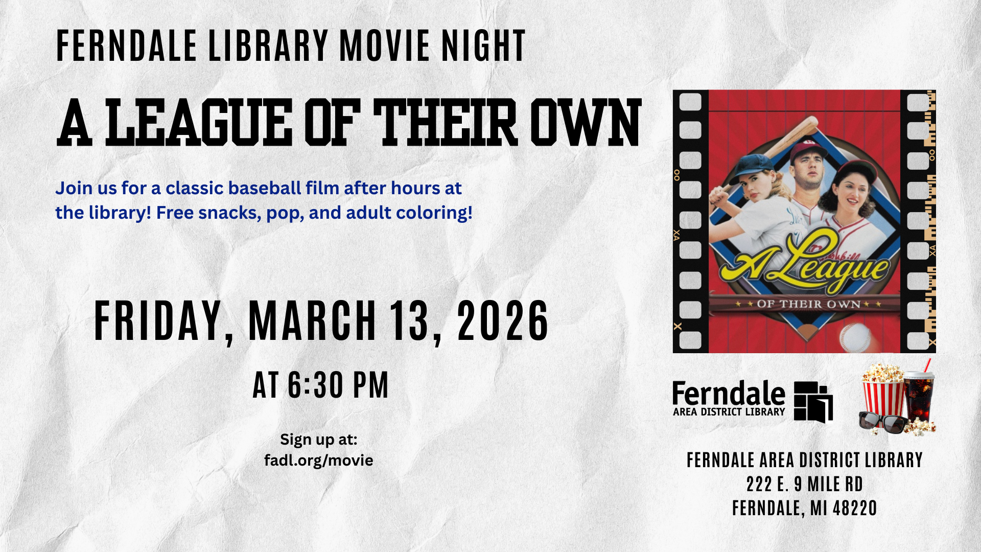 Movie Night: A League of Their Own