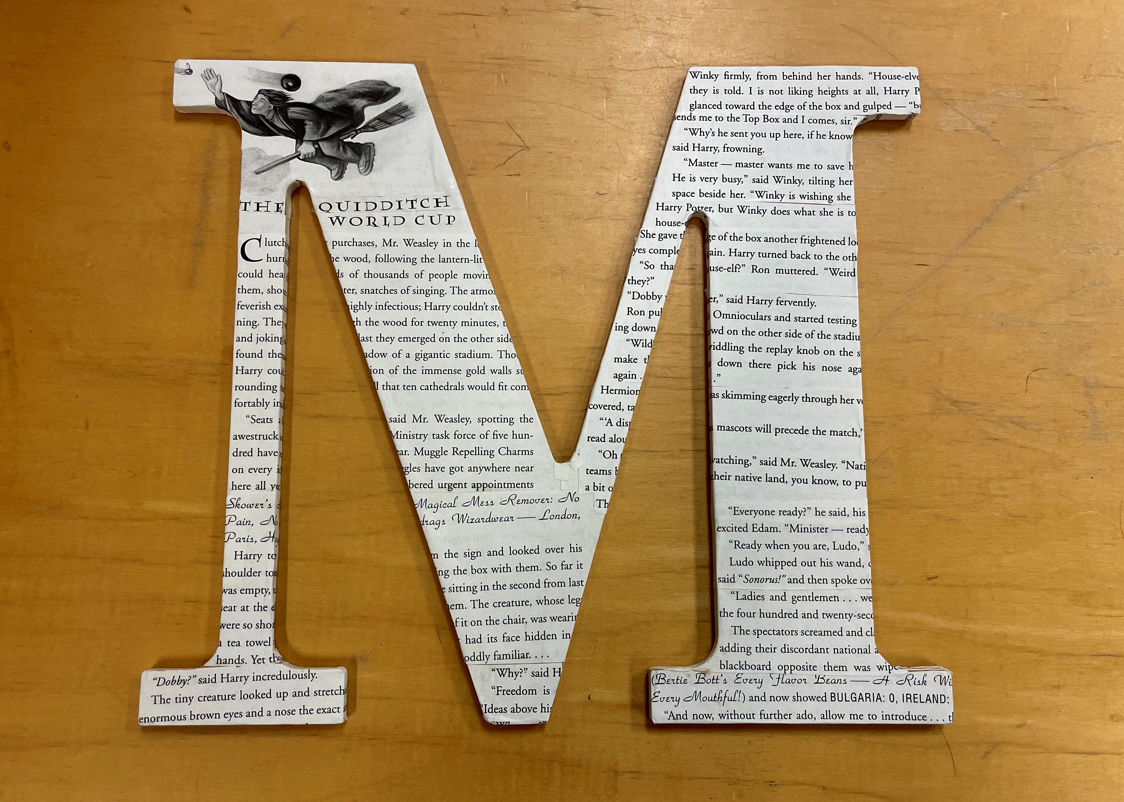 Book Page Monogram - Tween Craft Night