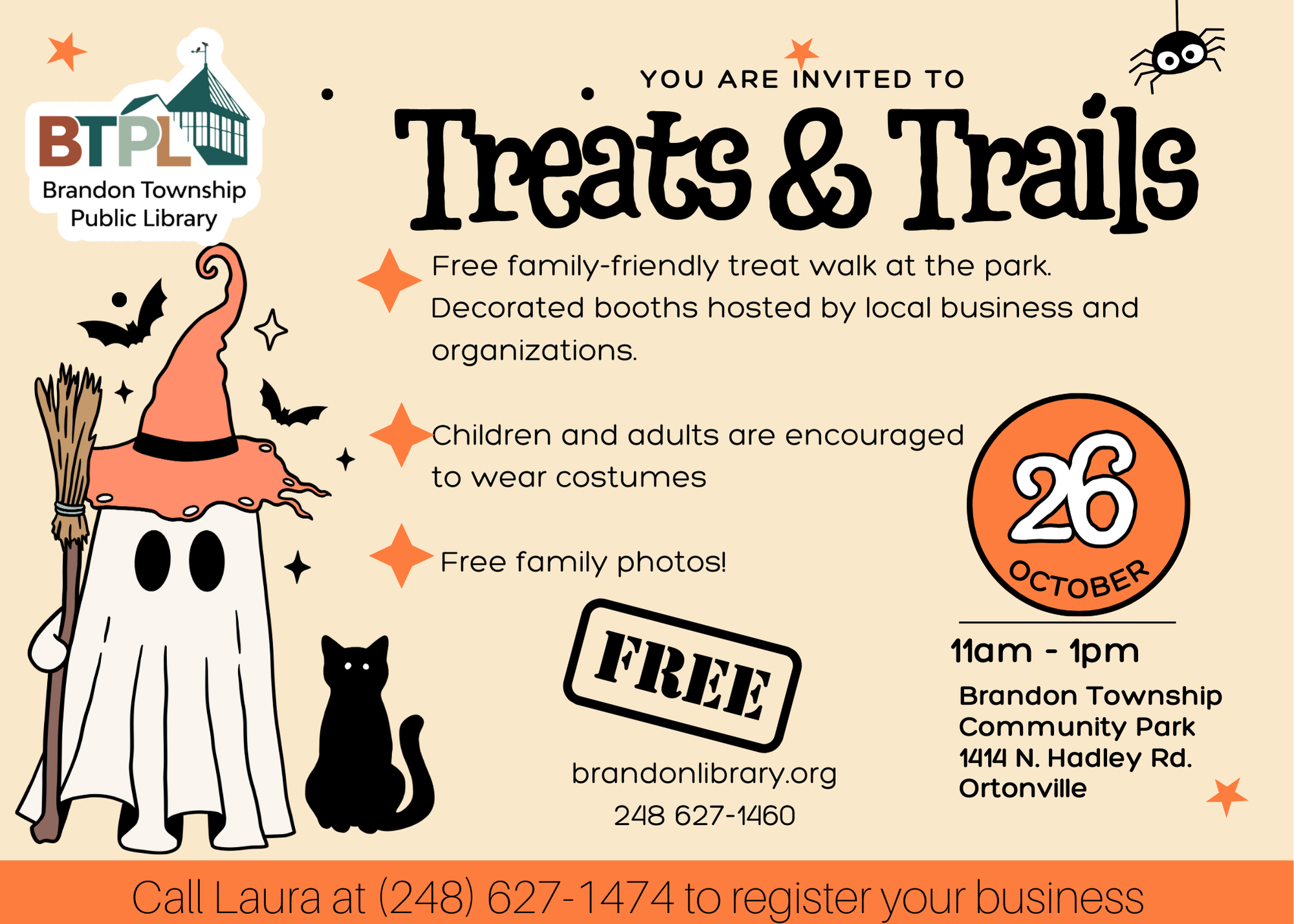 Treats & Trails at the Brandon Township Community Park