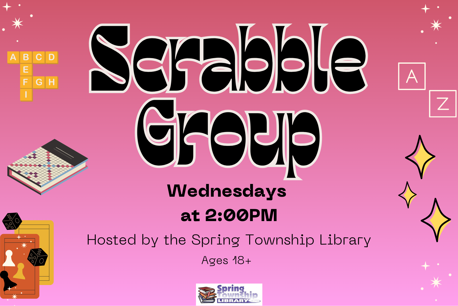 Scrabble Group for Adults at Spring Township Library