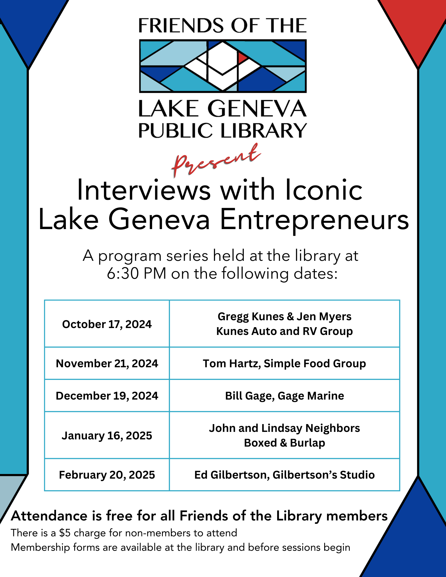 Friends of the Library Interviews with Iconic Lake Geneva Entrepreneurs: Tom Hartz of Simple Food Group