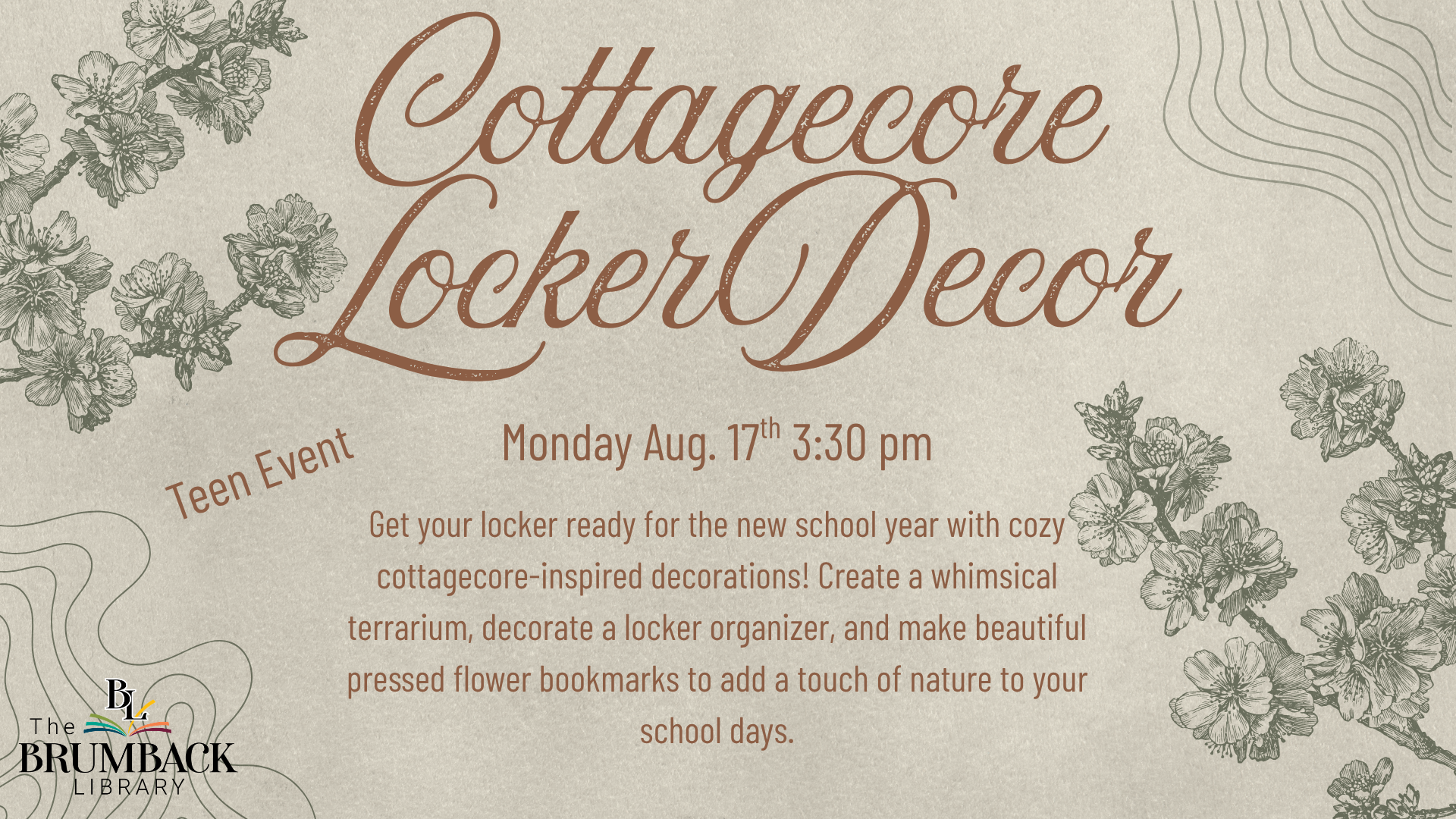 Cottagecore Locker Decor