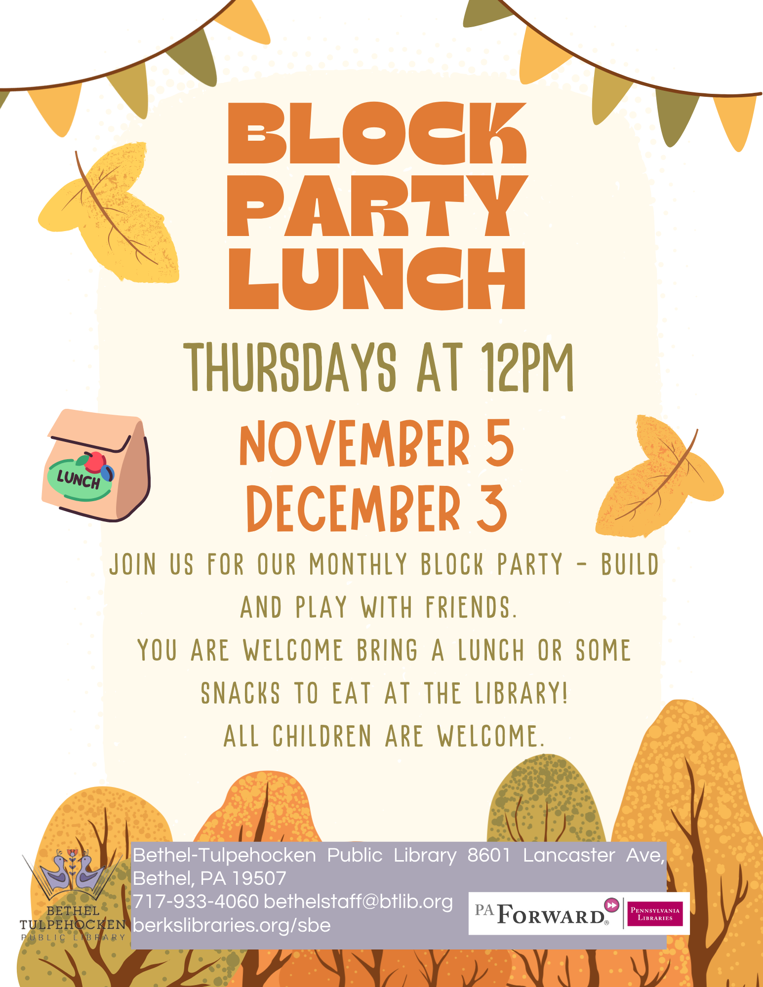 Block Party Lunch for Preschoolers