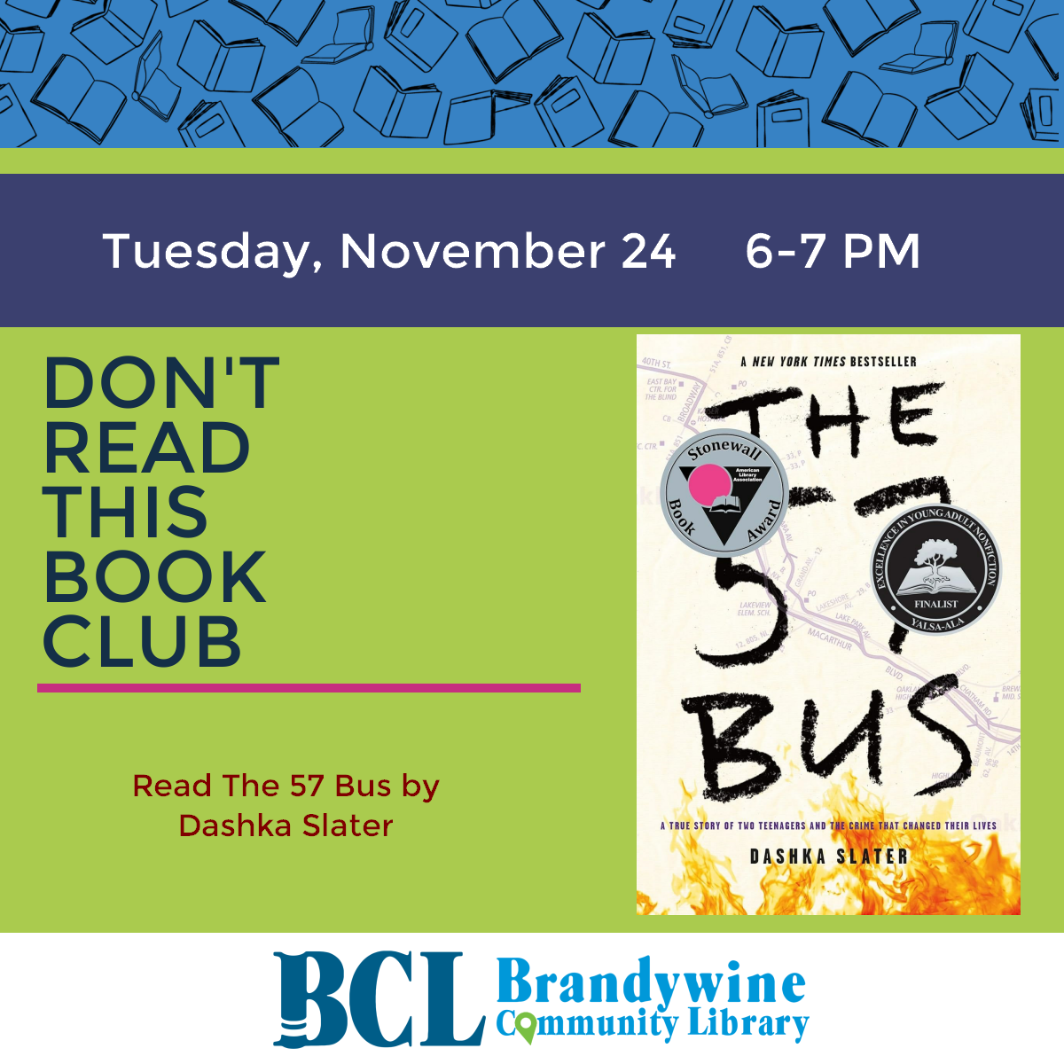 Don't Read This Book Club: The 57 Bus