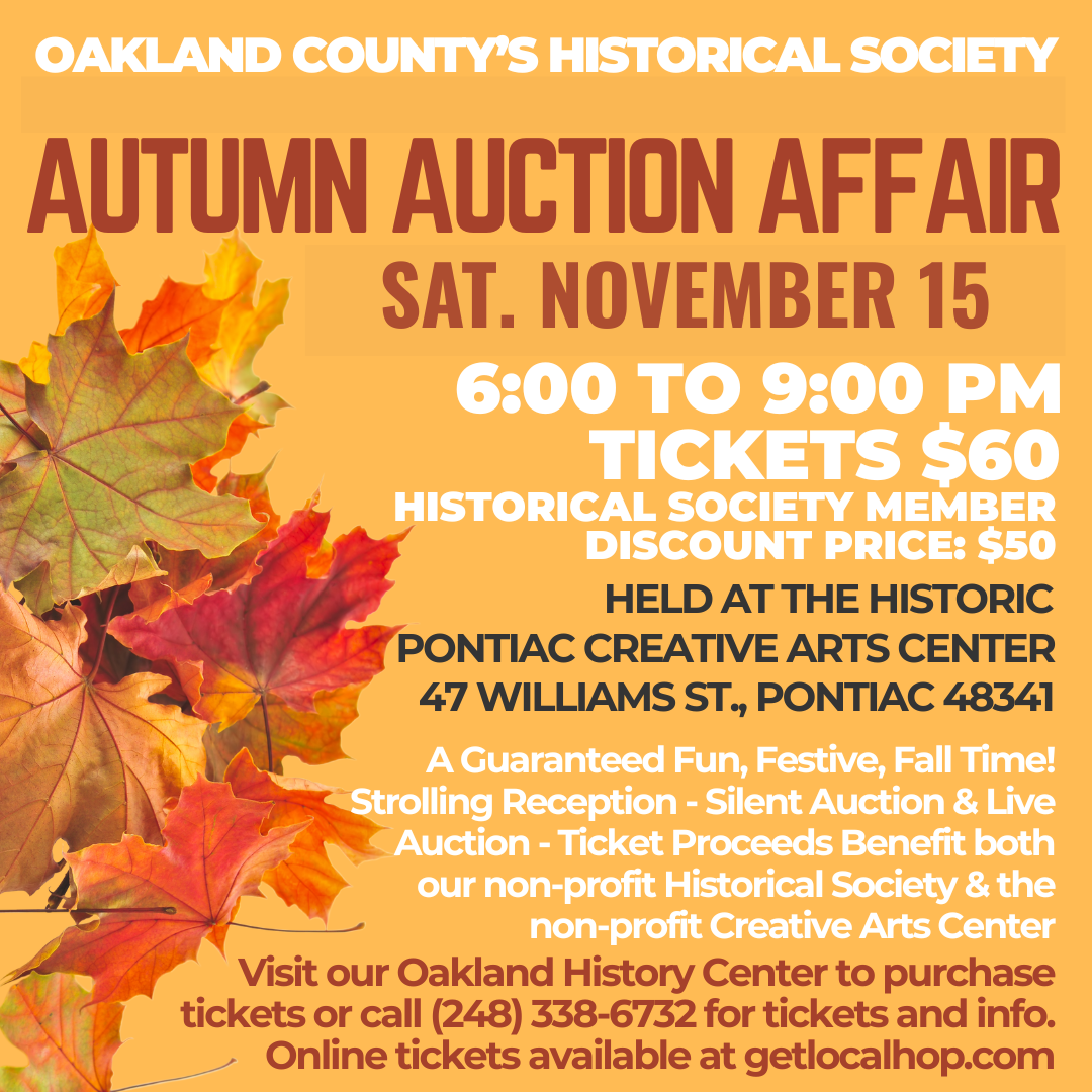Oakland County's Historical Society Autumn Auction Affair