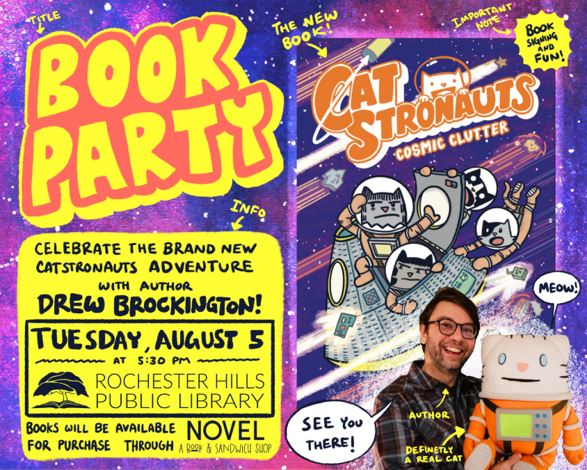 Drew Brockington Book Party!