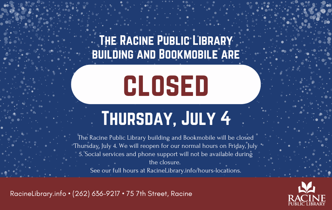Racine Public Library Closed