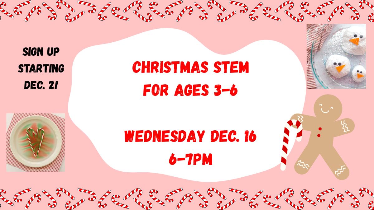 Christmas Stem Fun for Ages 3-6