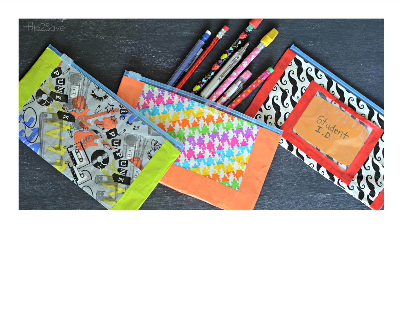 Teen Craft - Duct Tape Pencil Pouches