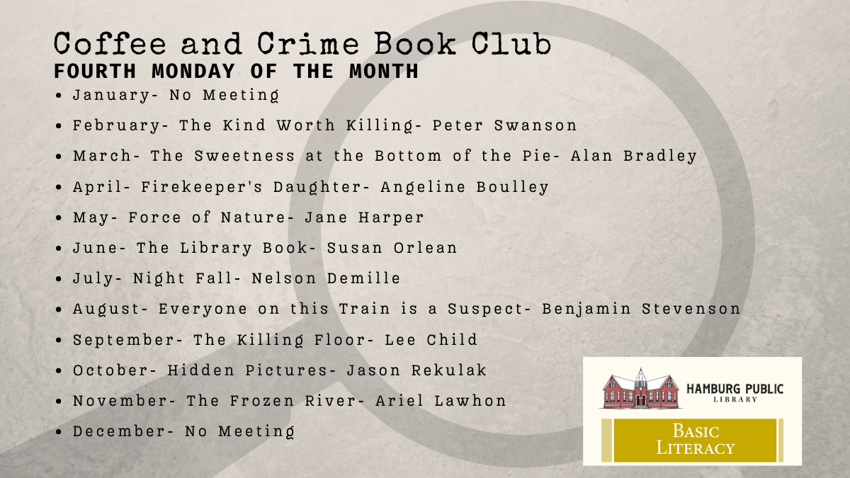 Coffee and Crime Mystery Book Club