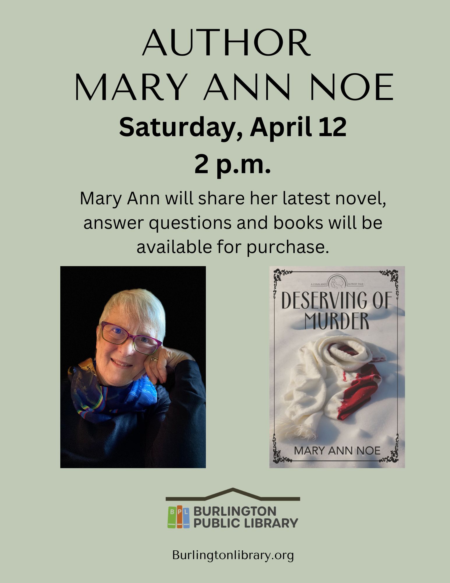Author Visit Mary Ann Noe