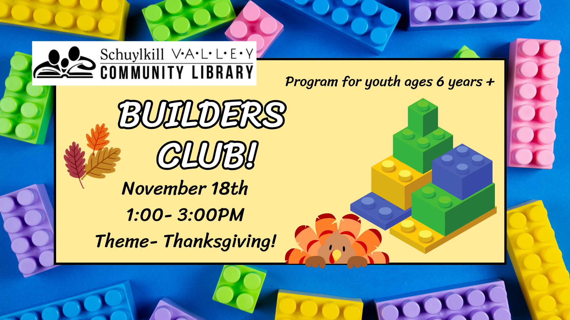 Lego Builders Club at Schuylkill Valley Community Library