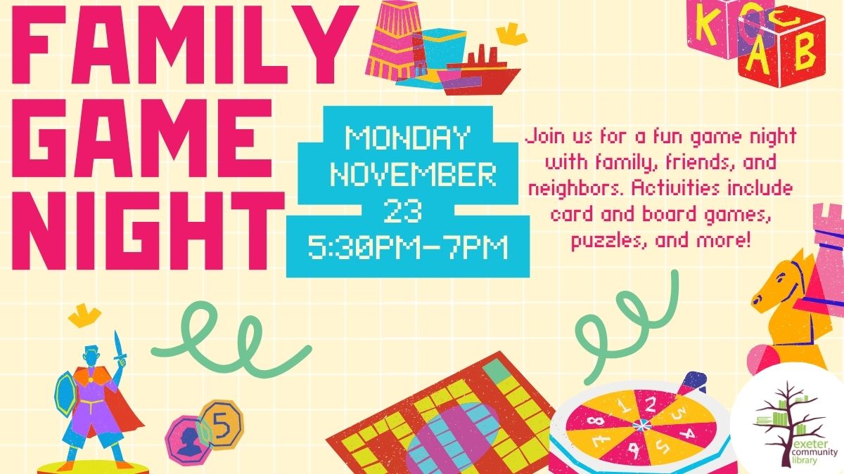 Family Game Night at Exeter Community Library