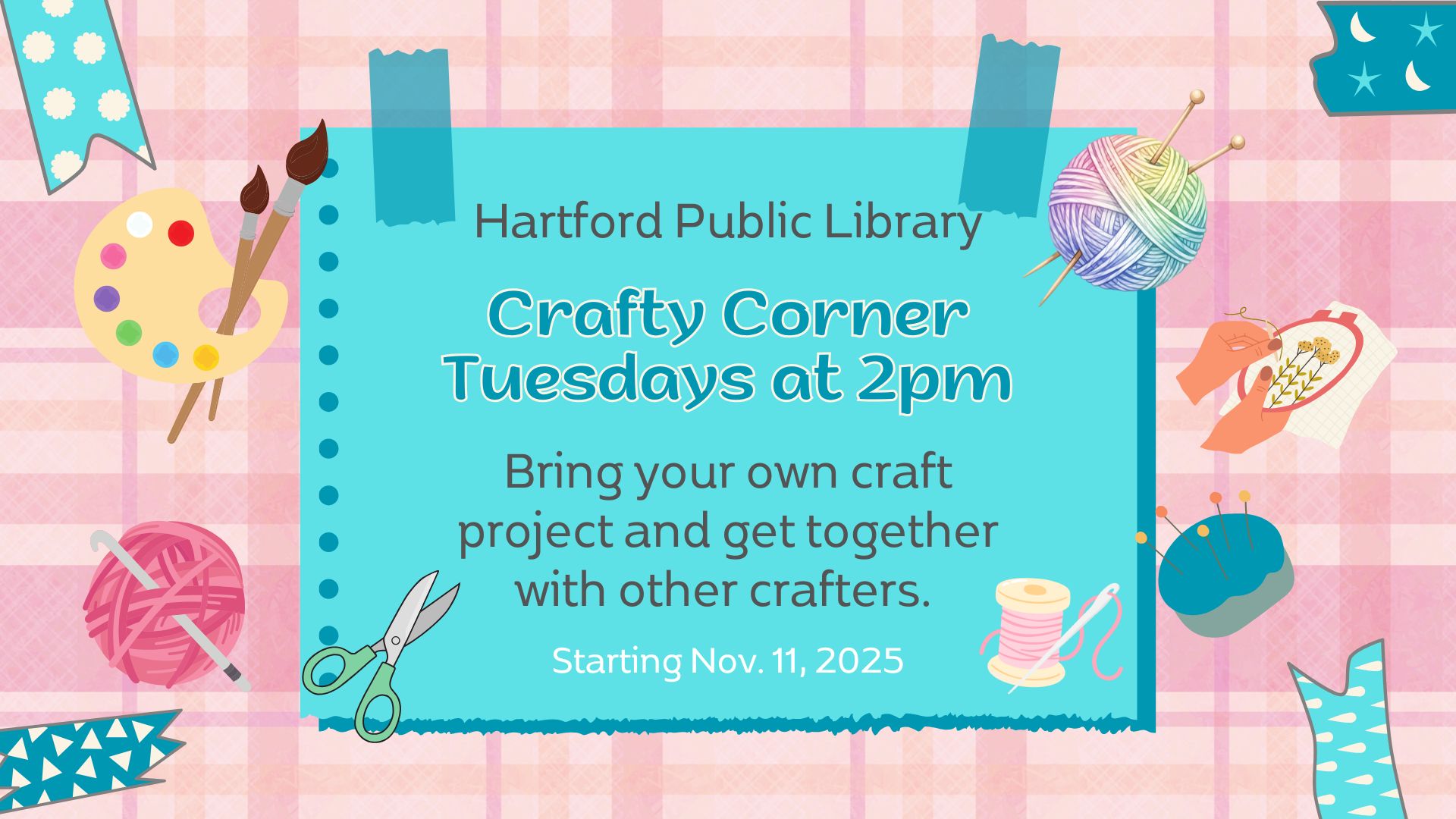 Hartford Public Library Crafty Corner
