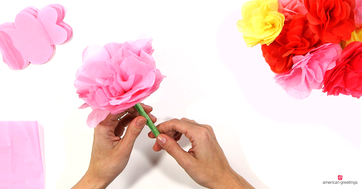 Tween Craft Day (Take Home): DIY Tissue Paper Flower Pens