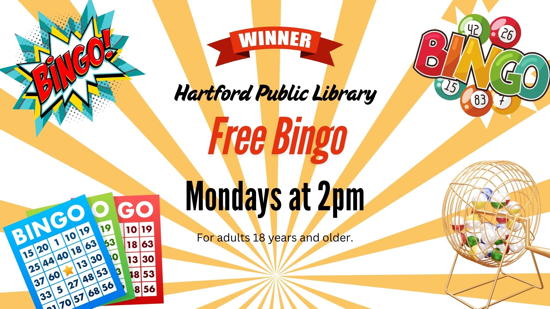 Hartford Public Library Free Bingo
