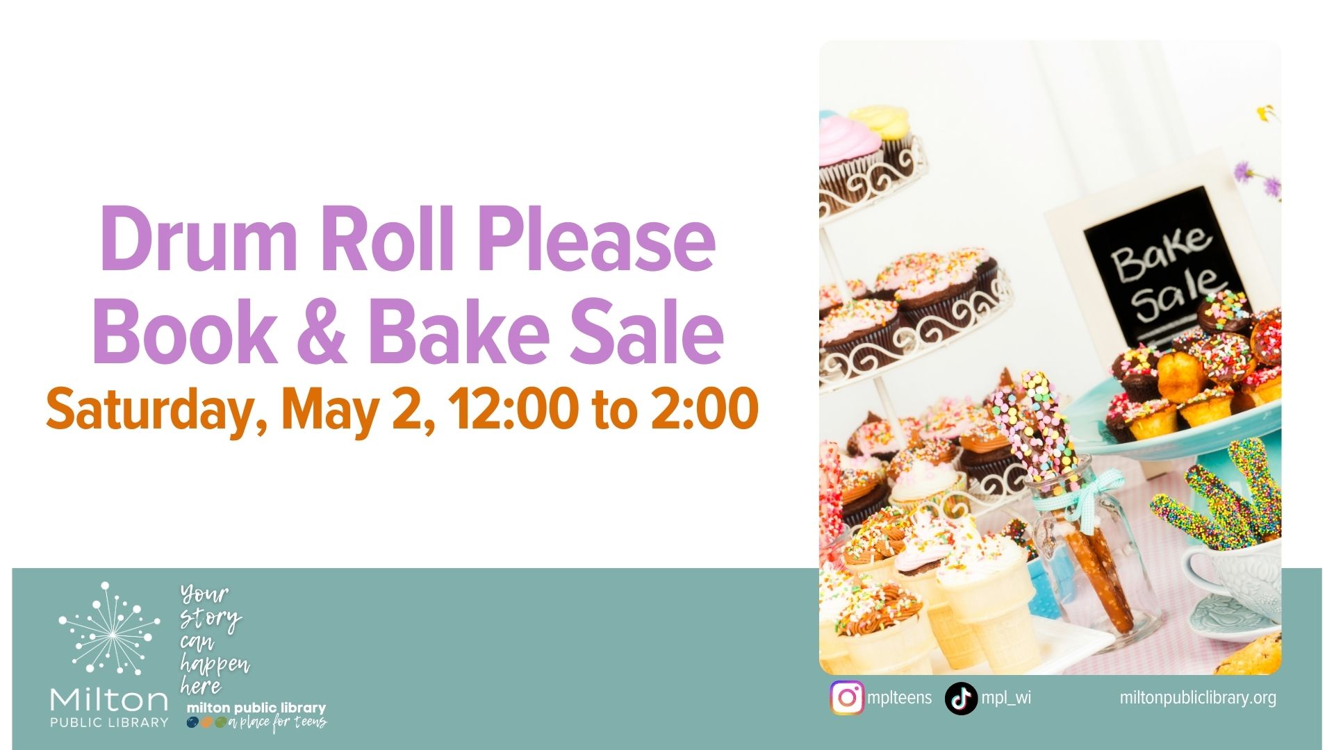 Drum Roll Please Bake Sale