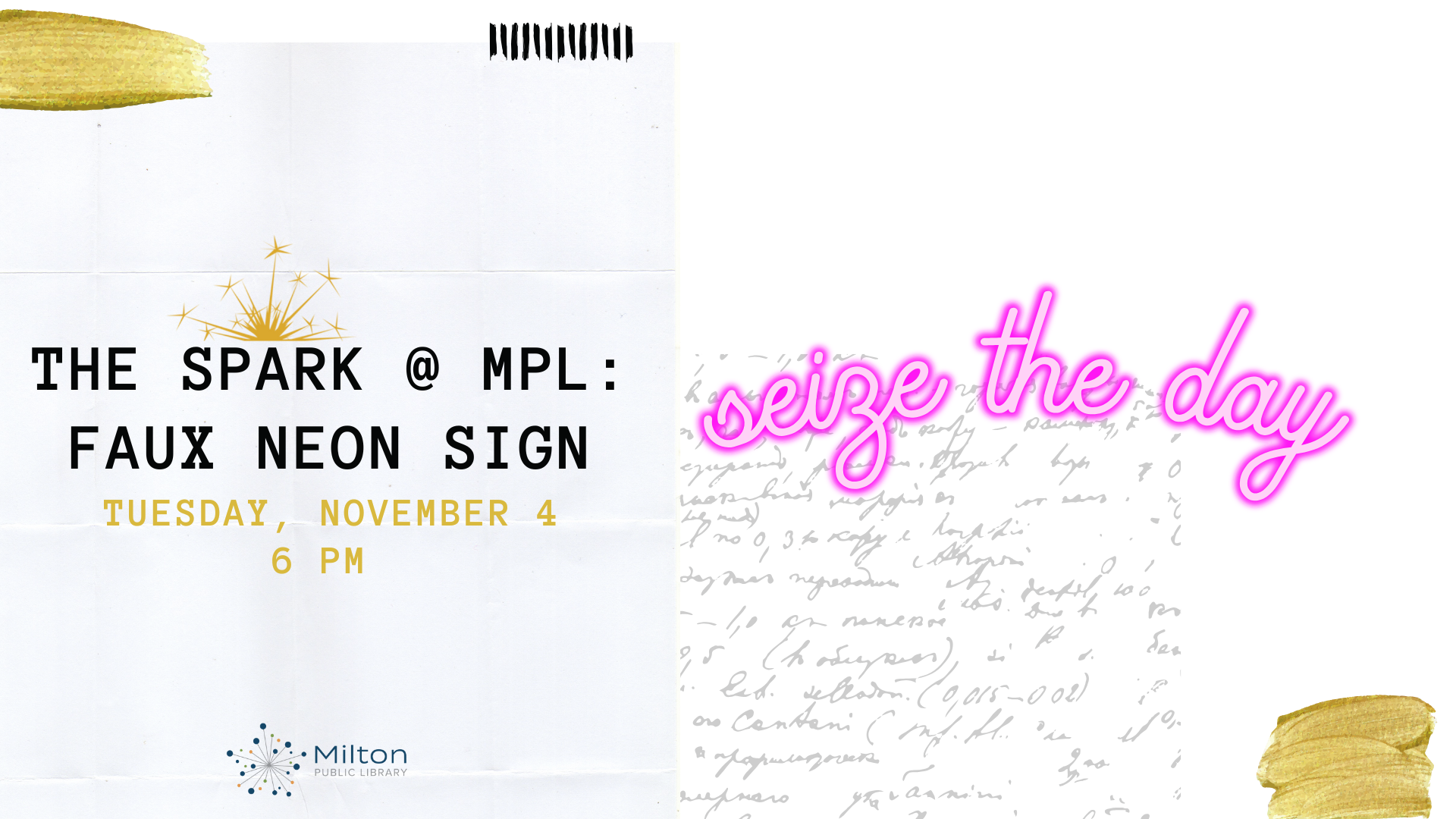 The SPARK @ MPL: Faux Neon Sign Painting