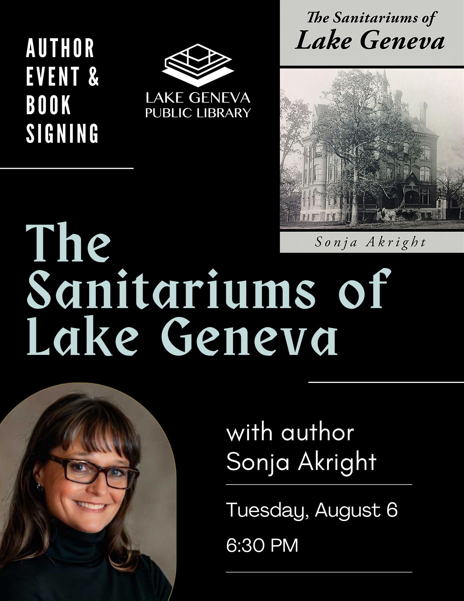 Author Event: 'The Sanitariums of Lake Geneva' with Sonja Akright