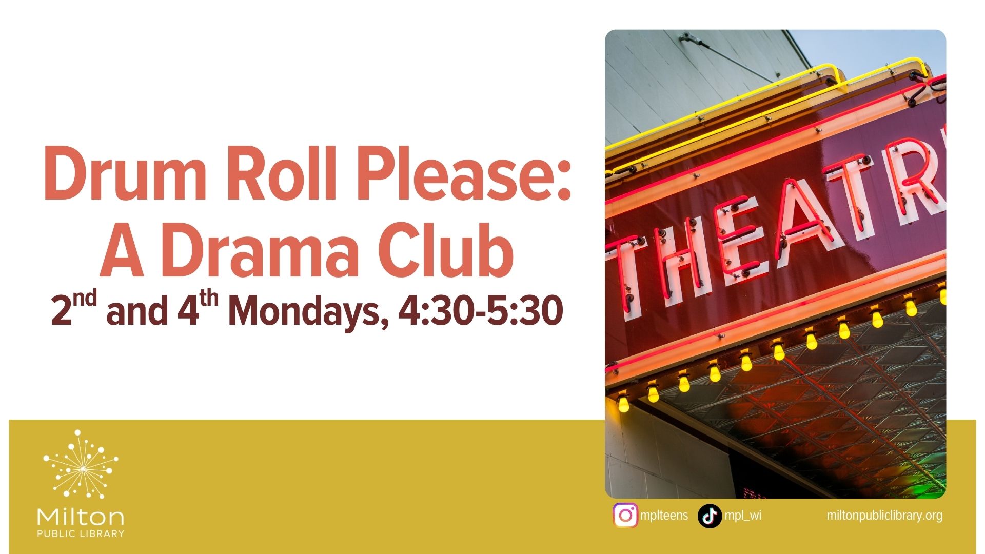 Drum Roll Please (Drama Club)