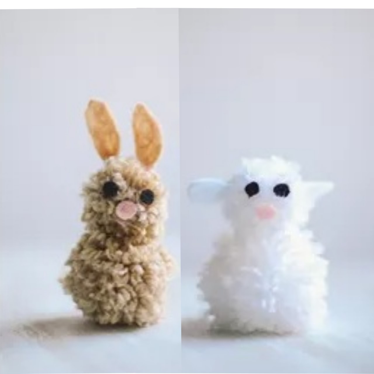 DIY Pom Pom Animals Take Home Craft