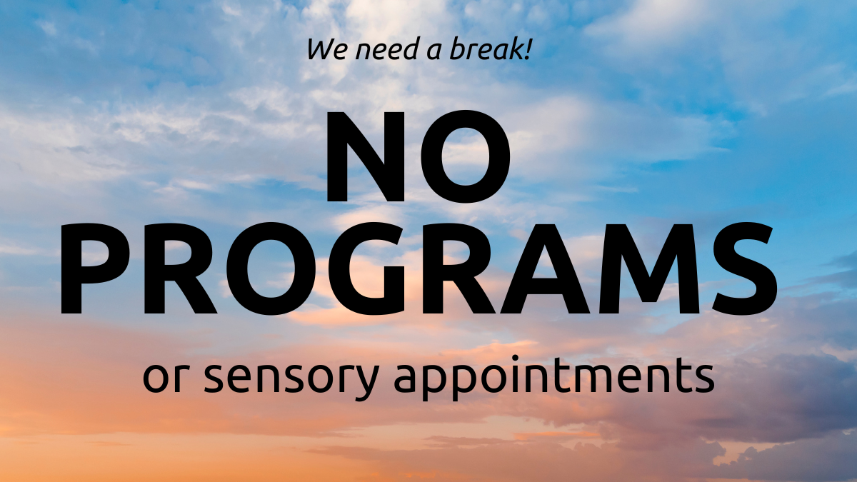 NO PROGRAMS WEEK NO PROGRAMS WEEK