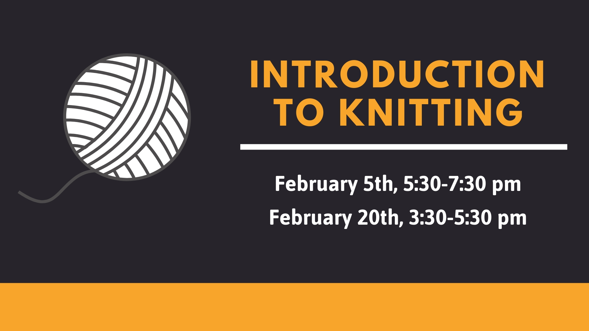 introduction to knitting