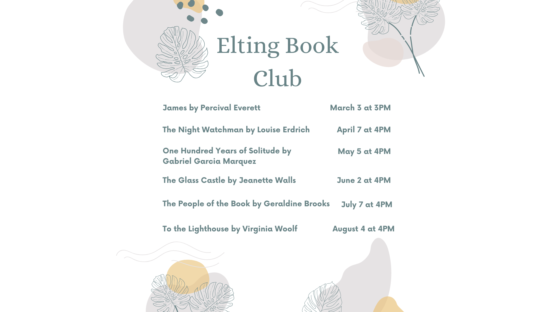 Elting Book Club