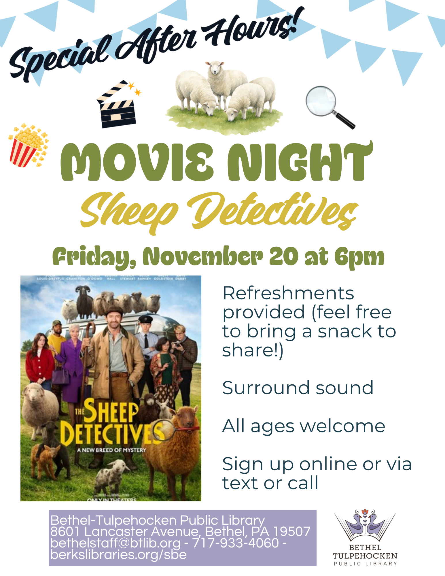 After Hours Movie Night: The Sheep Detectives