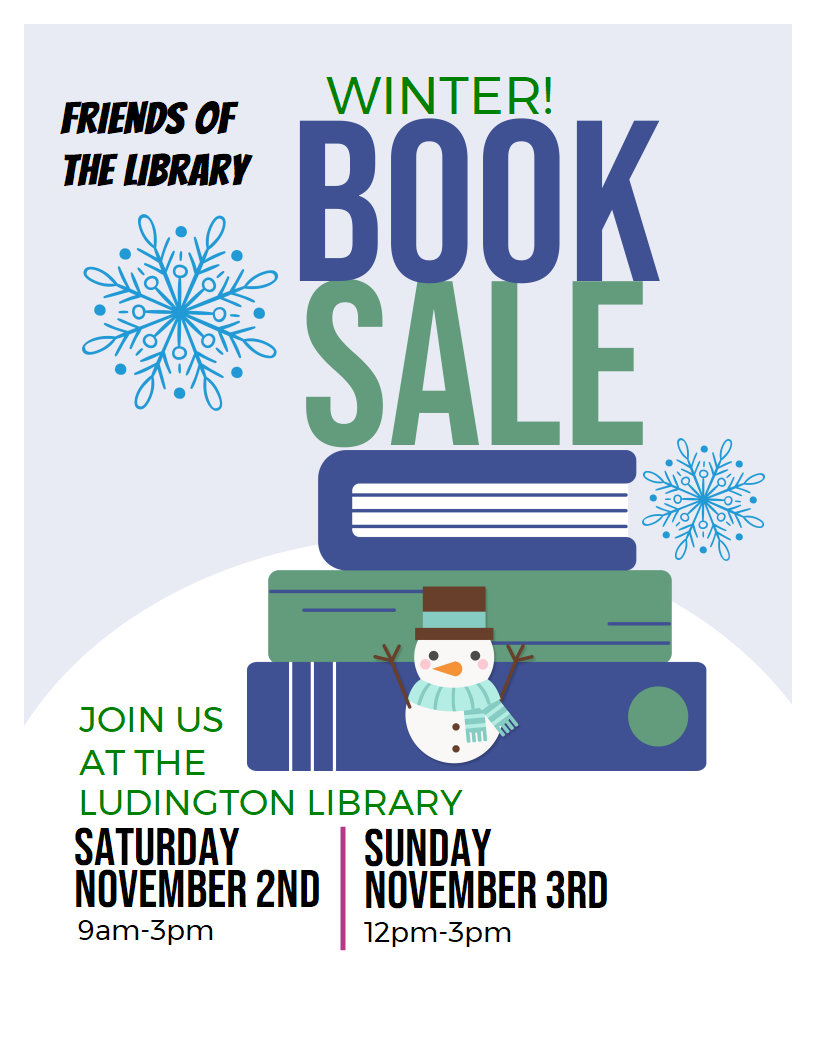 Winter Book Sale in Ludington