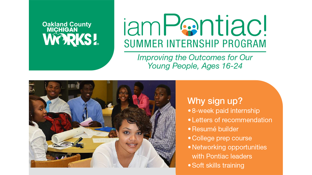 iamPontiac Summer Internship Program Info Session