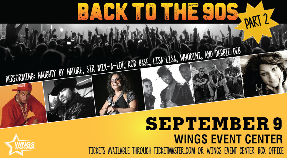 Back to the 90s Friday, September 9, 2016, 1200 AM Wings Event